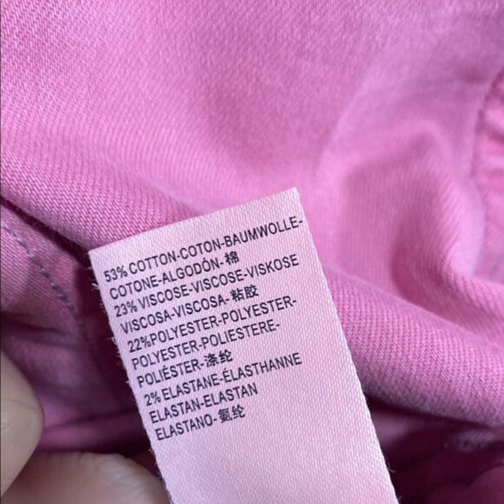 Free People Pink Seamed Mini Skirt‎ Size 4 Cotton Blend Bodycon - Picture 10 of 10